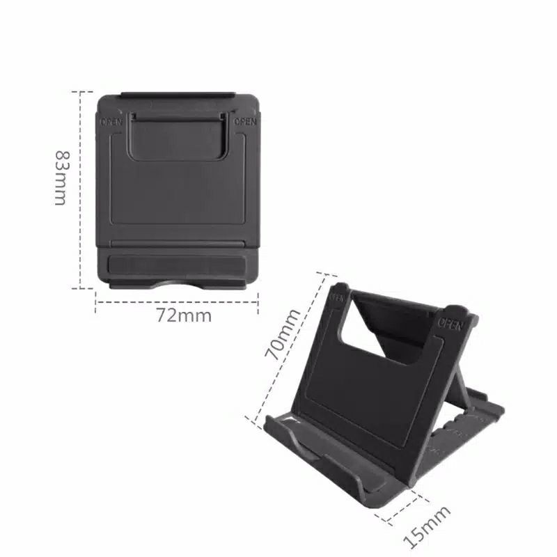 Holder HP Meja Lipat Universal Dudukan Handphone Fold Stand Phone