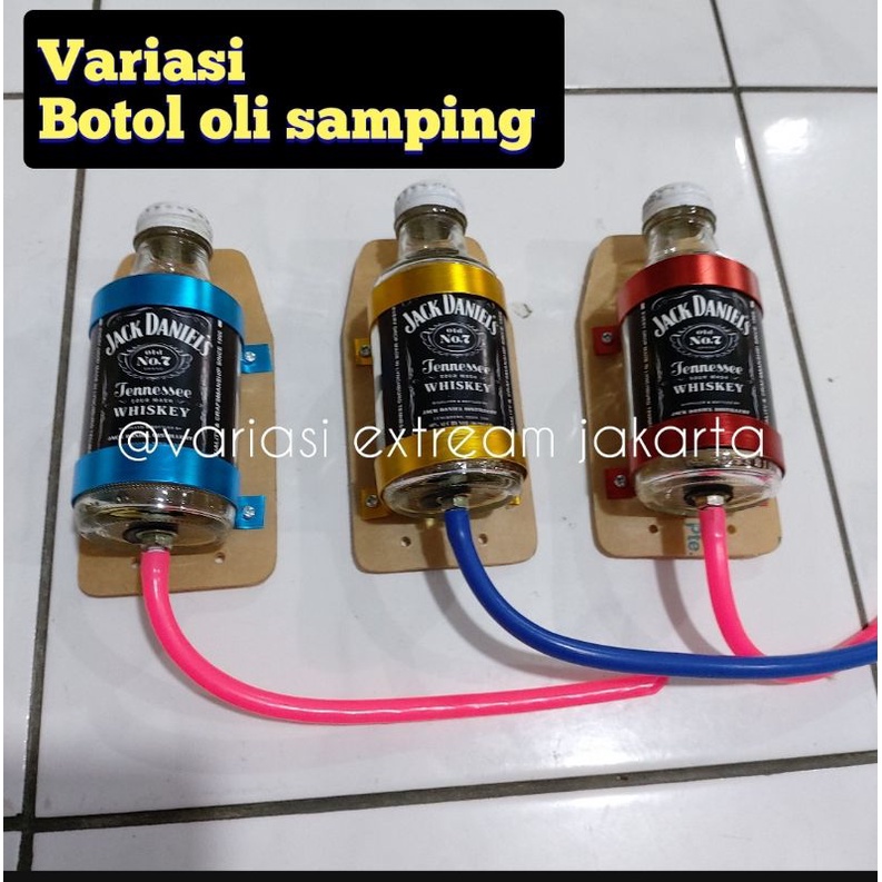 BOTOL OLI SAMPING JACK DANIELS MINI RX KING NINJA MX AIR RADIATOR VARIASI BULAT