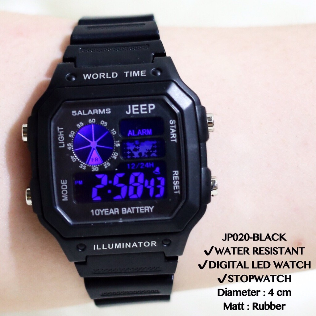 Jam tangan digital adidas nixon LED tali rubber sporty grosir termurah
