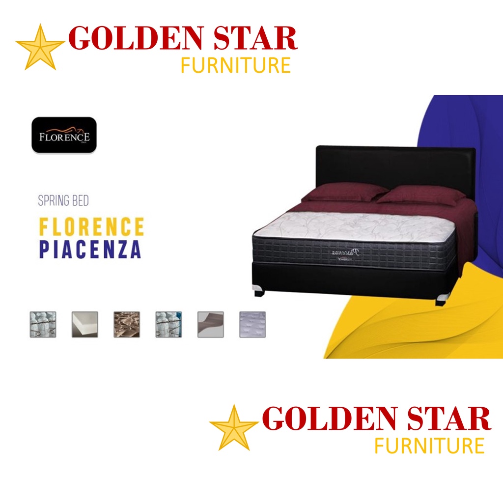 Kasur Matras Spring Bed Florence Piacenza Uk, 120 - 160 - 180 - 200 x 200 ( Mattress Only )