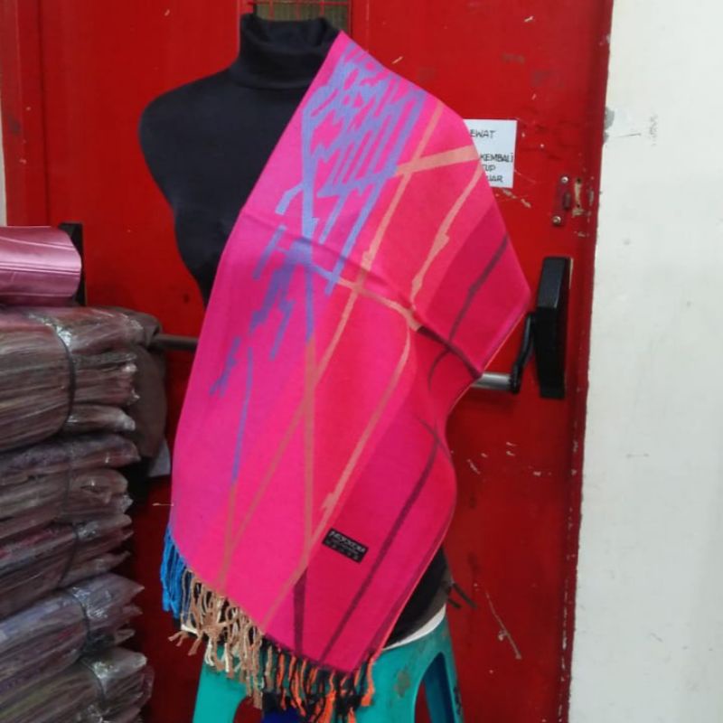 syal Cashmere garis zigzag| Motif | Selendang | Scarf | Syal | Shawl | Pasmina