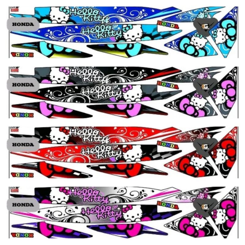 Striping Vario 110 Karbu / Lama Variasi Sticker Stiker Scotlite Skotlet Motor Lis