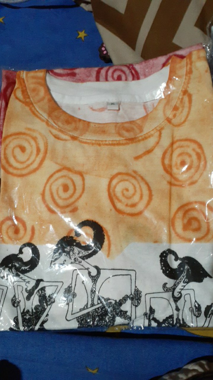 Ecer Kaos Abstrak, Motif Banyak, Kaos Wayang, Kaos Jogja, Kaos Batik, Kaos Batik Wos