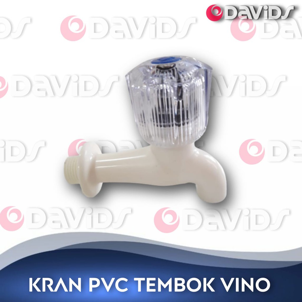 Vino Kran Kamar Mandi Plastik Pvc Cuci Piring Keran Air Tembok Dinding Anti Bocor Bagus 1/2 Inch Tebal