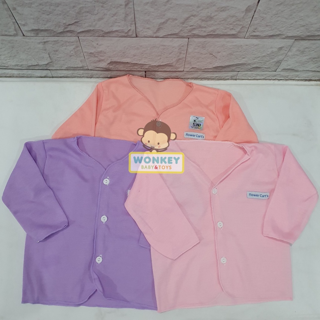 Baju Bayi Newborn / Panjang / Pendek / Kutung / Buntung 0-6 Bulan Flower Cart's