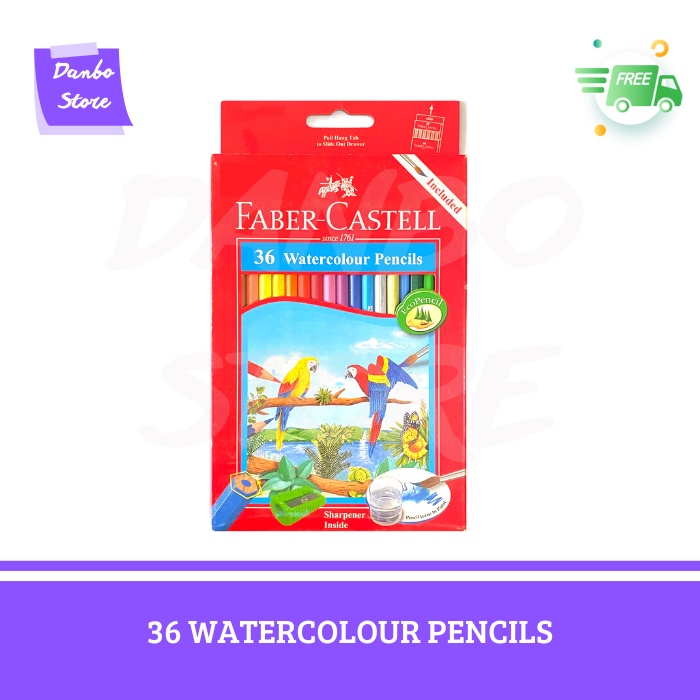 

FABER CASTELL 36 WATERCOLOUR PENCILS