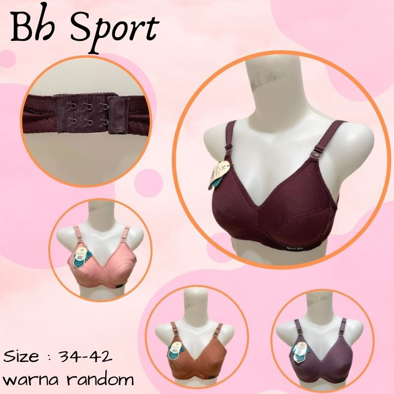 RC Bh/Bra Import Virgin/Misslily Polos Tanpa Busa dan Tanpa Kawat Premium List Karet