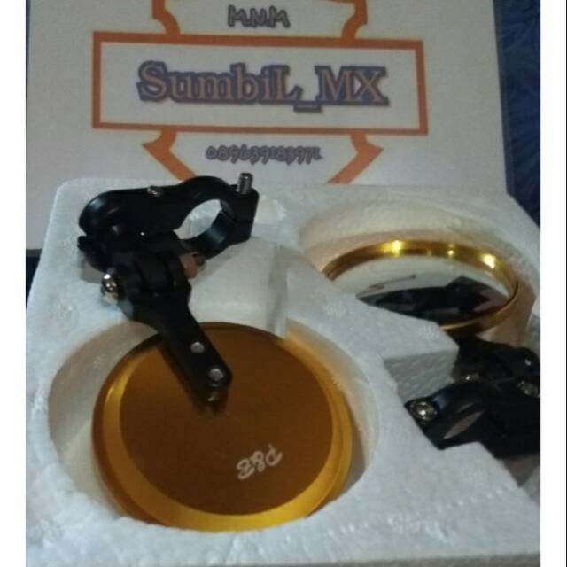 Spion bulat supermoto klx crf dtracker universal Gold