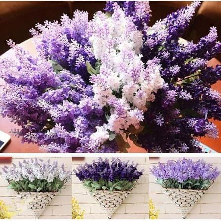 Artificial Flowert - Silk Lavender Flower (10 head)