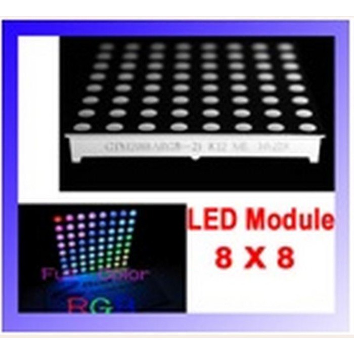 8X8 DOT MATRIX DOT MATRIX FULL COLOR (RGB) LED MODULE 5MM