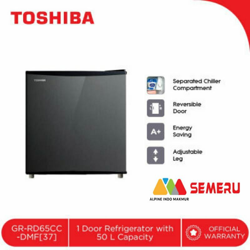 TOSHIBA KULKAS PORTABLE TYPE GR-RD65CC-DMF (KHUSUS MAKASSAR)