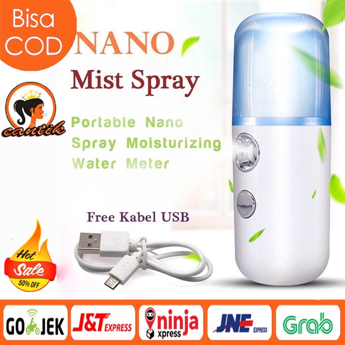 Nano Mist Spray Portable / Perawatan Wajah / Nano Spray Portable Mini USB / Mist Sprayer Pelembab Wajah Perawatan Wajah