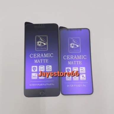 Tempered Glass Ceramic Anti Blue Ray Screen Guard Anti pecah iphone 6 7 8 6+ 7+ 8+ Xr Xs X Xs 11  Max 11 Pro  12 Pro Max 12 12 Pro 12 Mini 12 Pro Max 13 13 Pro 13 mini 13 Pro Max