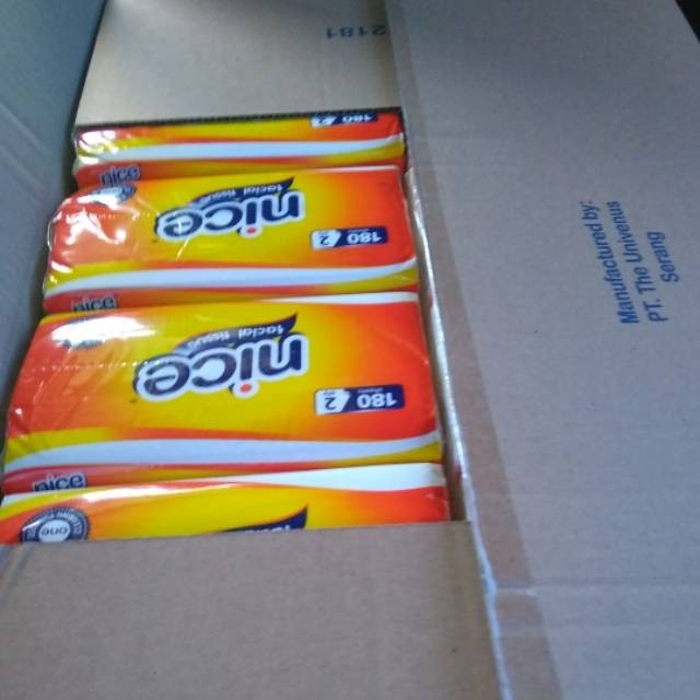 Tissu Nice Facial 180 Shett 2 Ply