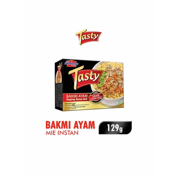 

Mie Sedaap TASTY bakmi ayam box 129g.