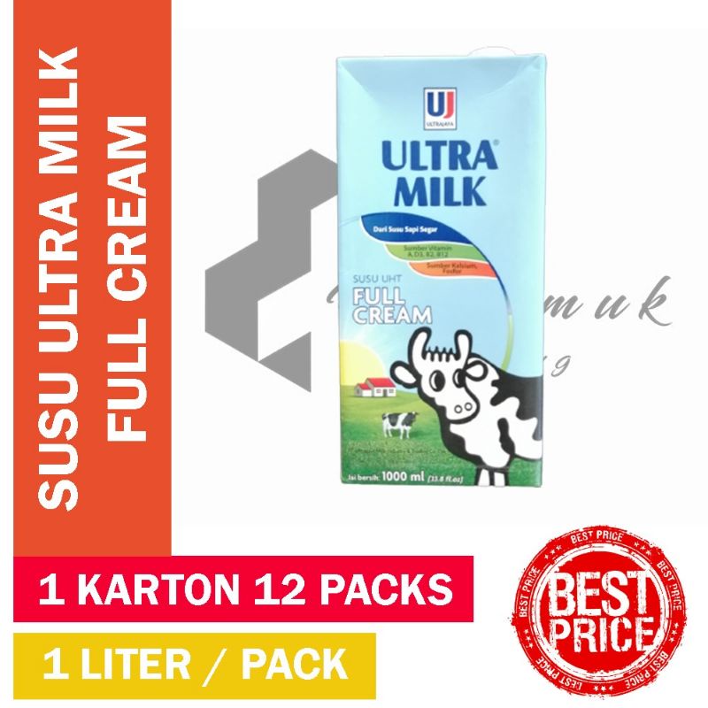 Susu Ultra Milk Full Cream 1000Ml Murah Meriah!!!