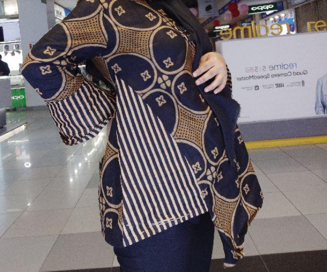 Atasan Batik Dolby Dolbi Dobby Doby Tenun Sutra Tulis Halus Katun Atbm Baron ,sarombit Atasan