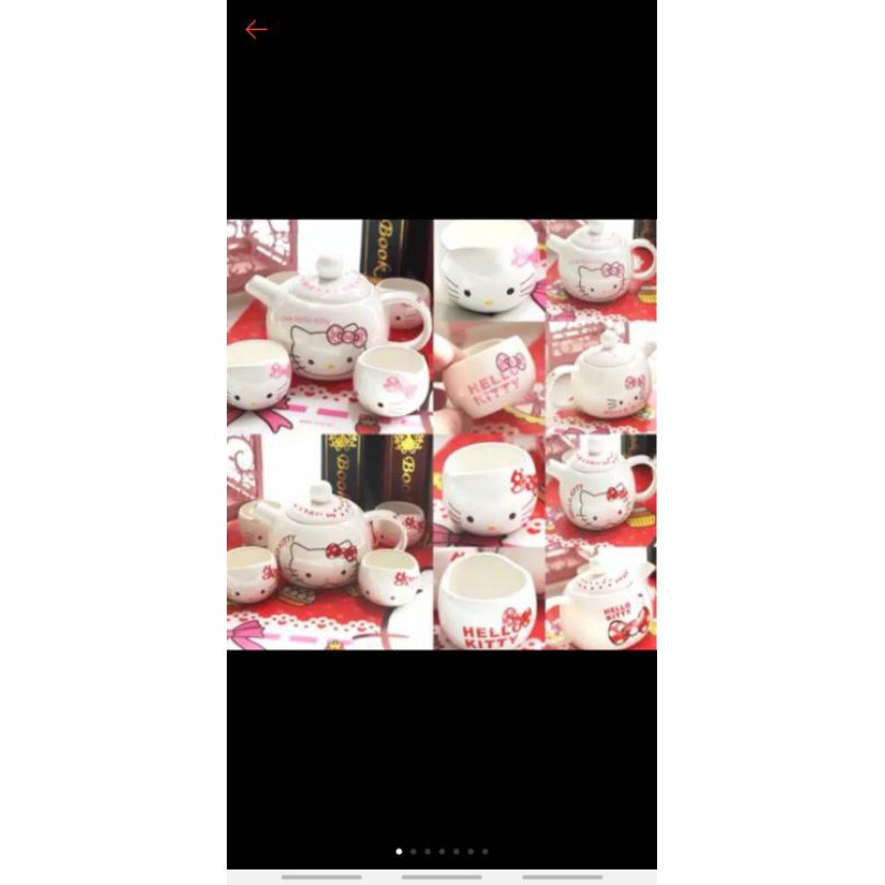 hello kitty tea set keramik
