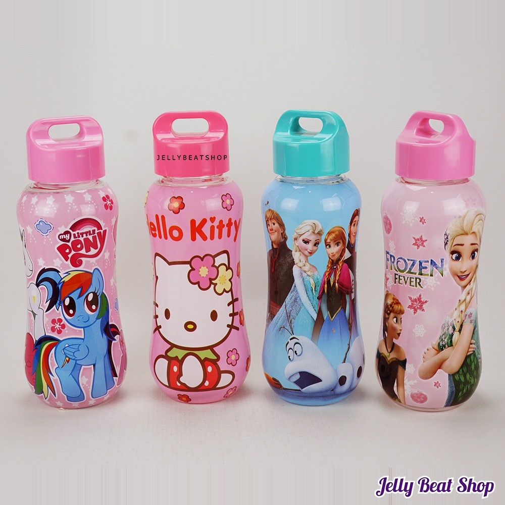 Botol minum lekuk susu dot hello kitty cars frozen doraemon pony