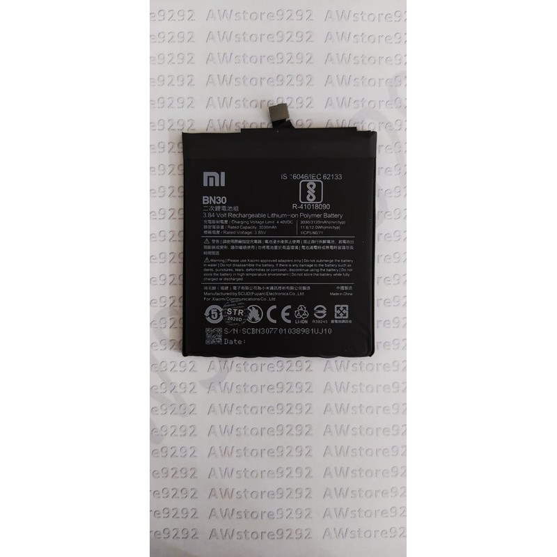 Battery Batre Baterai Xiaomi Redmi 4A BN30