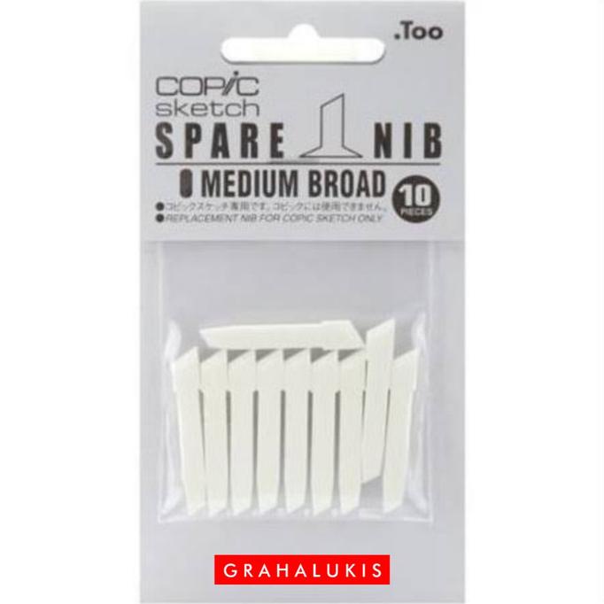 

[[COD]] Copic Sketch Spare Nib Medium Broad 10 pcs BERGARANSI Kode 1319