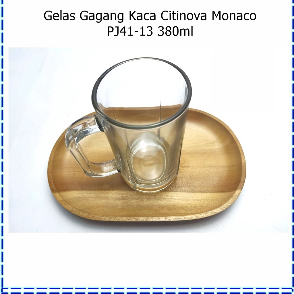 [1pcs] Gelas Gagang Kaca/Gelas Jus/Gelas Bir Citinova Monaco PJ41-13 380ml