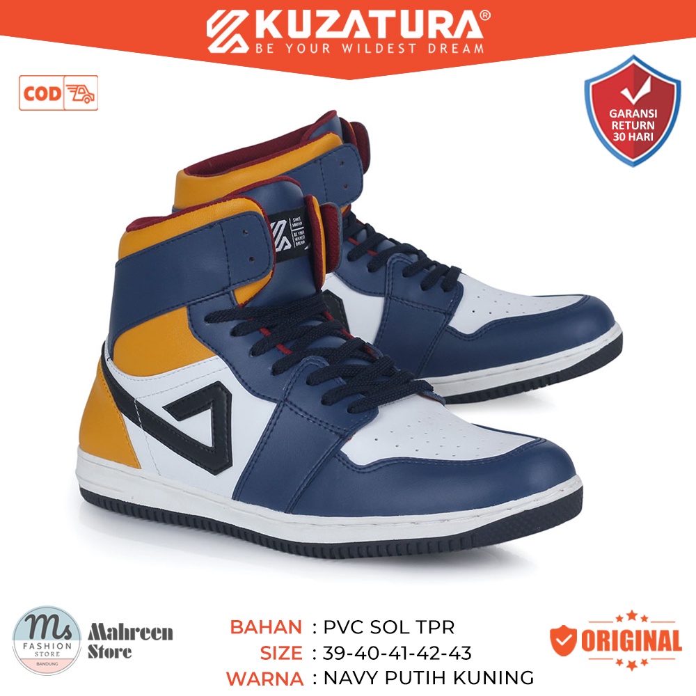 Sepatu Sneakers High Pria Sepatu Kasual High Pria Original Kuzatura | KZS 012