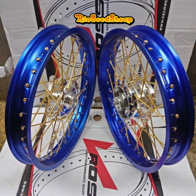 Velg Vixion New/ MX King Tapak Lebar Blue Dark