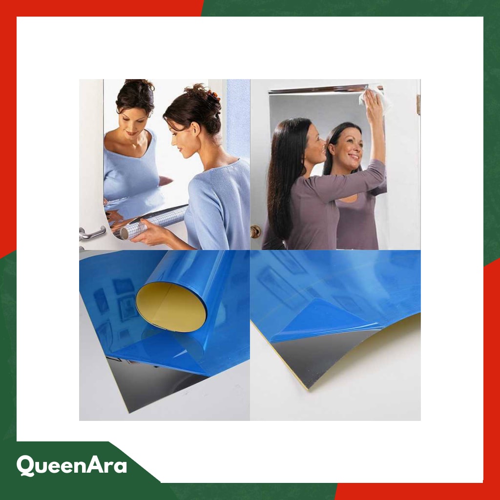 SOLEDI Sticker Dekorasi Dinding Reflection Mirror PVC 50x100cm - SL0