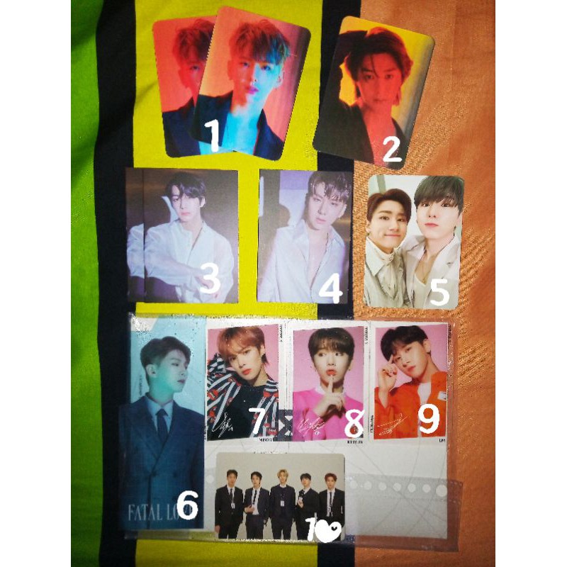 MONSTA X PHOTOCARD LENTI FATAL LOVE TONY MOLY PC TTG PC