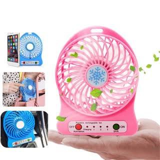 Mini Fan Portable Hej HJ-5017 / Kipas Kecil Mudah Dibawa &amp; Praktis USB Plus Torch