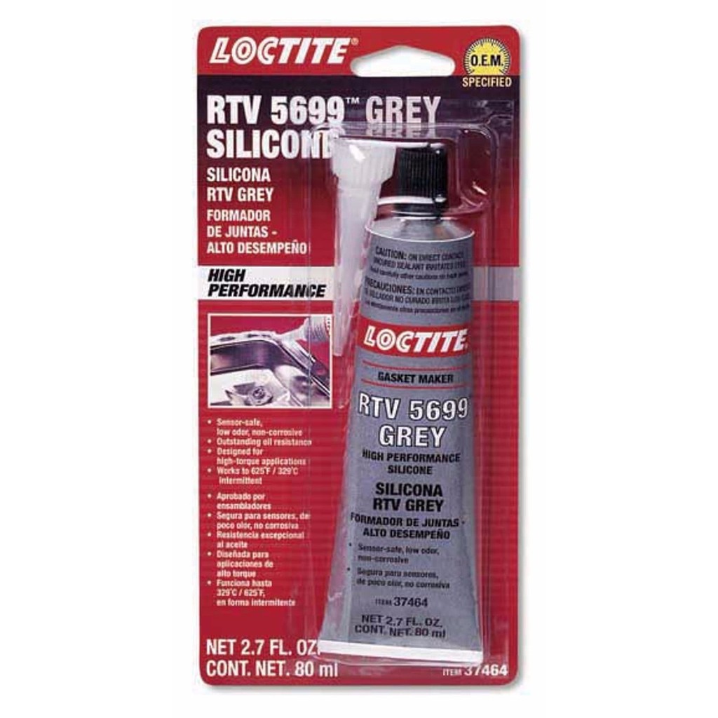 LOCTITE 5699 RTV Silicone Grey High Temp 80ml Loctite 5699 80 ml