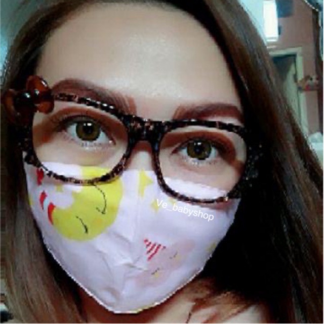 Masker Anak &amp; Dewasa 2 lapis motif random