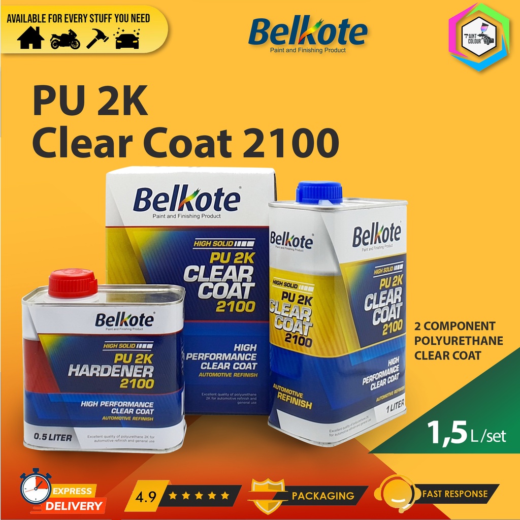 Clear Coat Belkote PU 2K High Solid 2100 1,50 Ltr