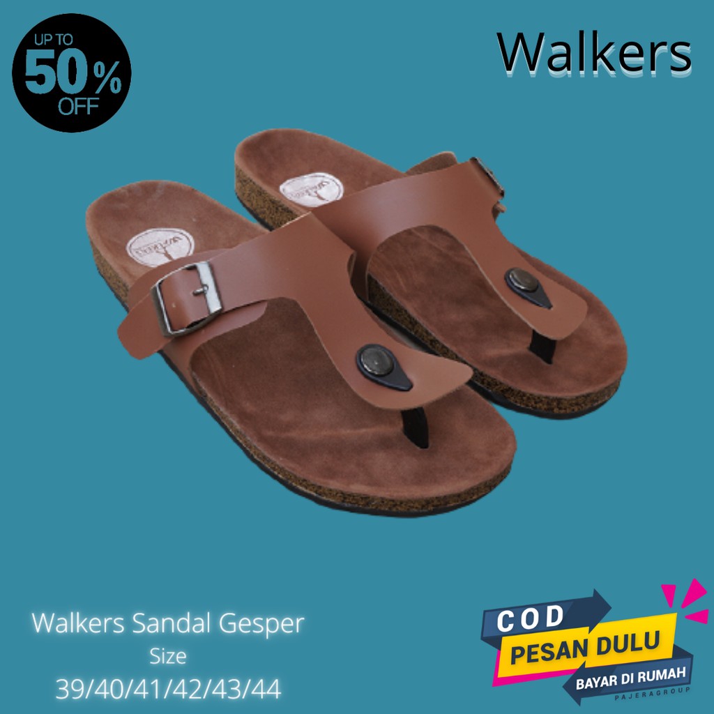 PROMO Sandal Casual Pria Walkers Gepser Jepit1 TAN Sendal Slide Puyuh Kasual Slop Santai Kekinian