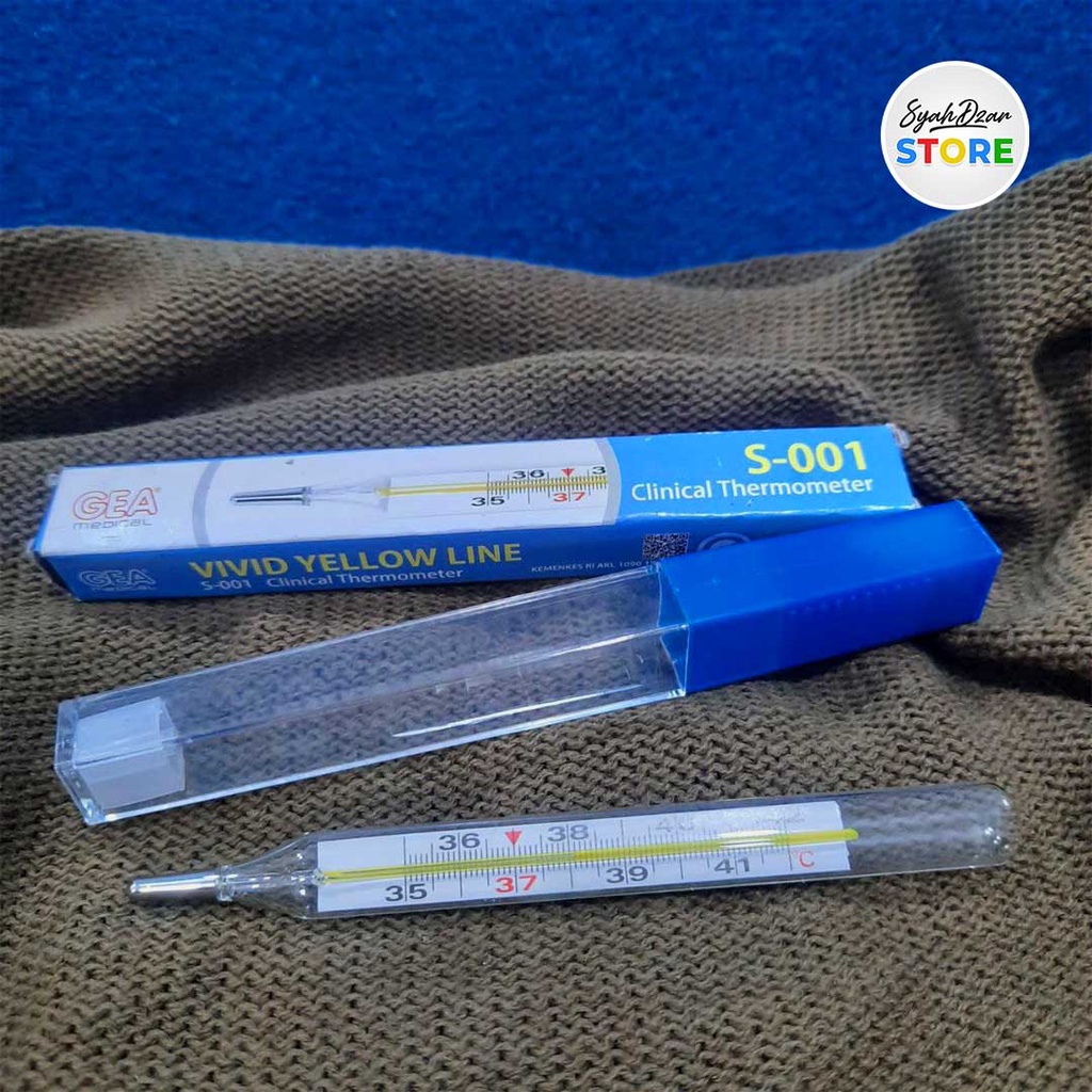 Termometer Badan Merek Gea / Termometer Air Raksa/ Pengukur Suhu Tubuh
