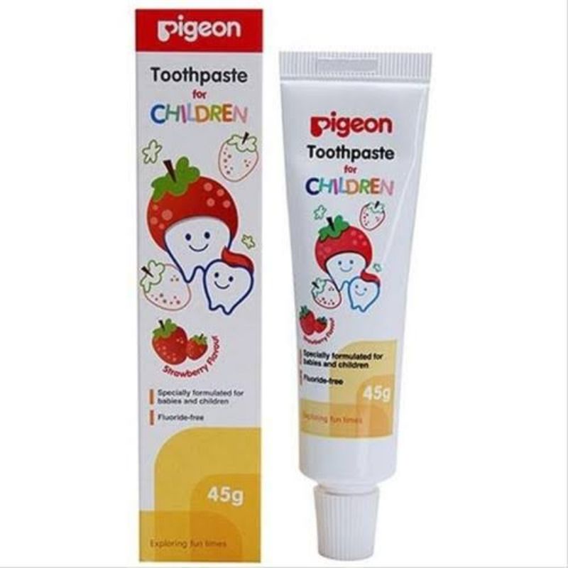 Pigeon Toothpaste Strawberry 45 g / Pasta Gigi Bayi &amp; Anak / Pasta Gigi Pigeon