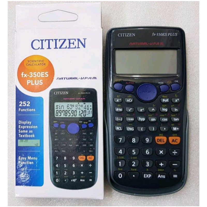 

Kalkulator Scientific CITIZEN FX-350ES Plus Calculator Scientific Sekolah