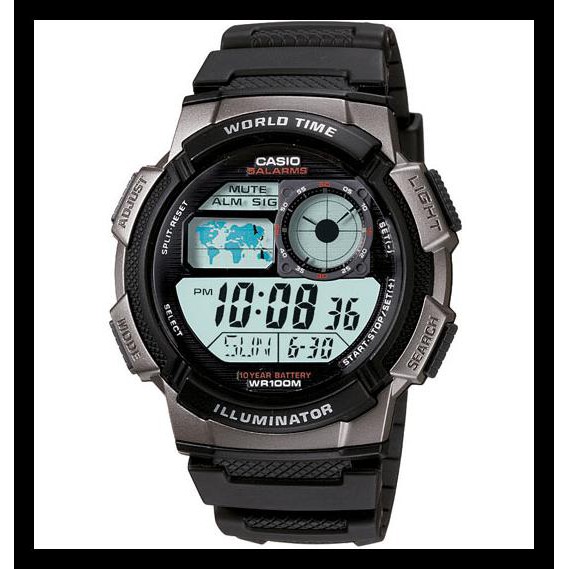Berkualitas Casio Original Ae1000W / Ae1000-W / Ae-1000W / Ae100W-1A Ae-1000W-1Av - Merah