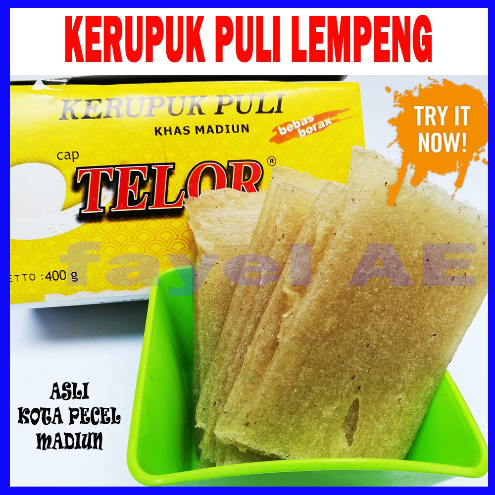 Kerupuk Puli Krupuk Puli Lempeng Gendhar Telor Walet Khas Madiun