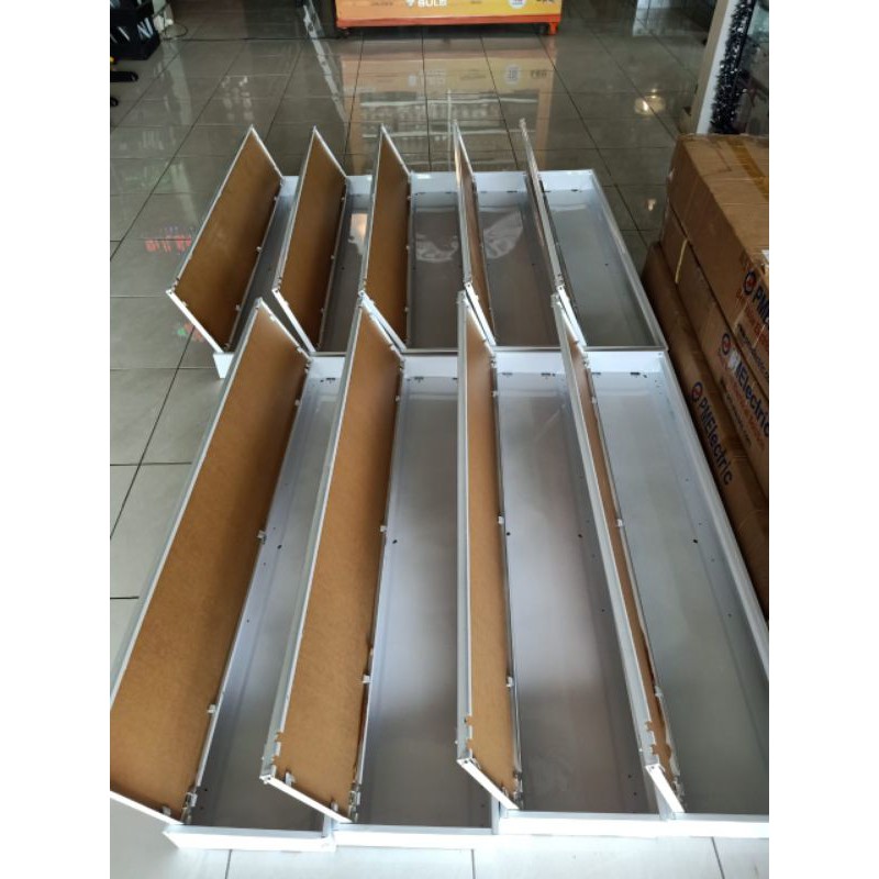 kap lampu rmo 2x36 tutup acrylic outbow tinggal pakai