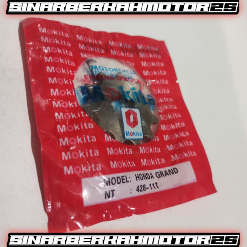 Gear mokita honda 428 11T gir depan honda 11T sprocket honda 11T mokita-1
