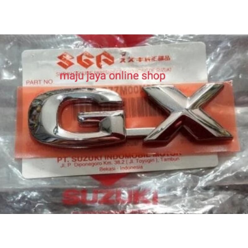 EMBLEM GX PINTU BAGASI ERTIGA ASLI