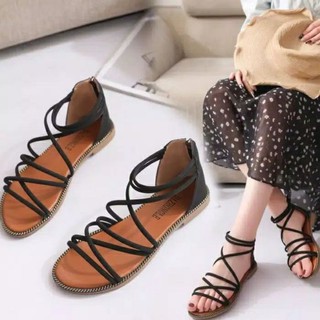 Sandal Sendal Tali Wanita Terbaru wedges Kekinian Teplek Cewe Cewek