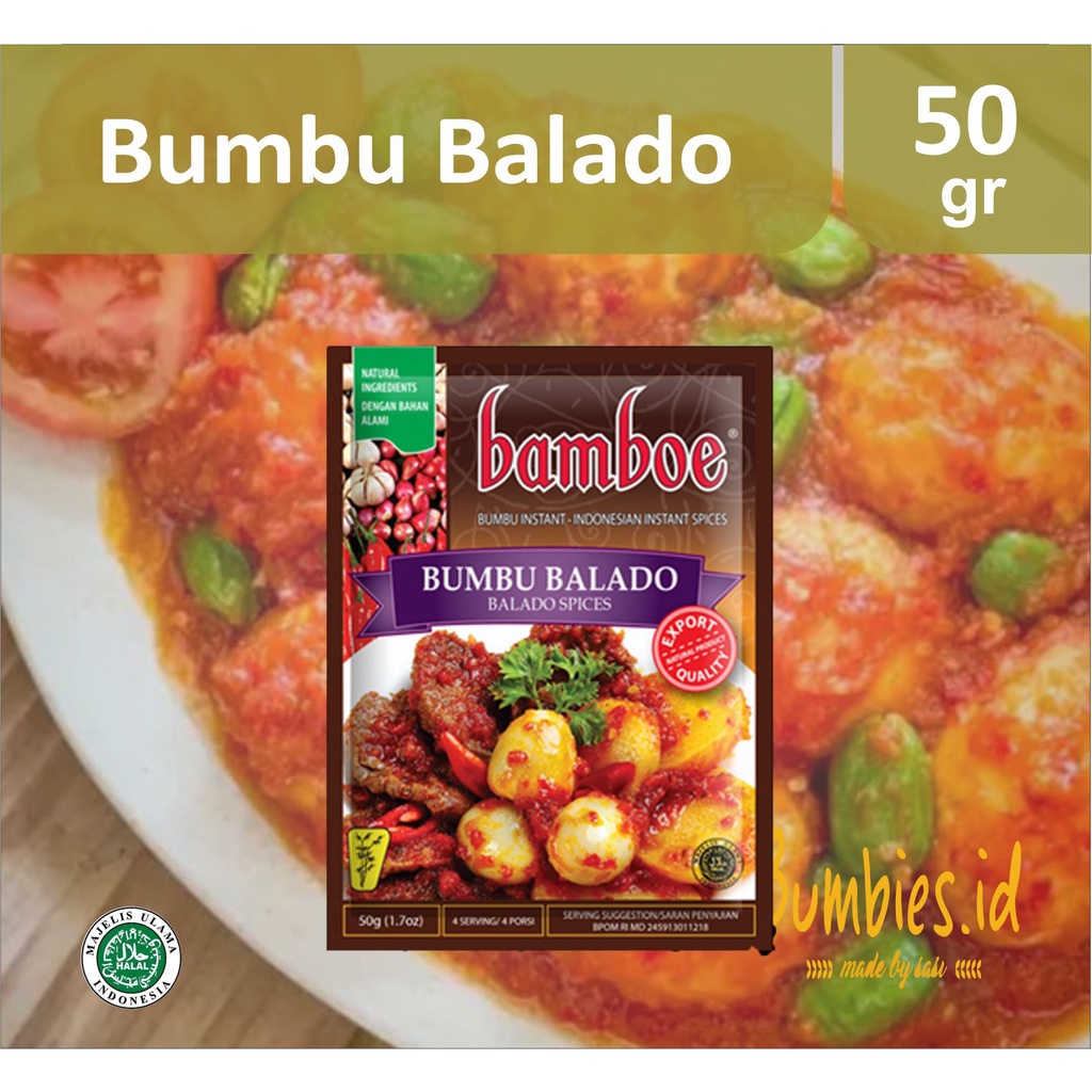 Bumbu Bamboe Balado | Spice Mix for Balado Dish | Bumbu Instan | Bumbu Kentang