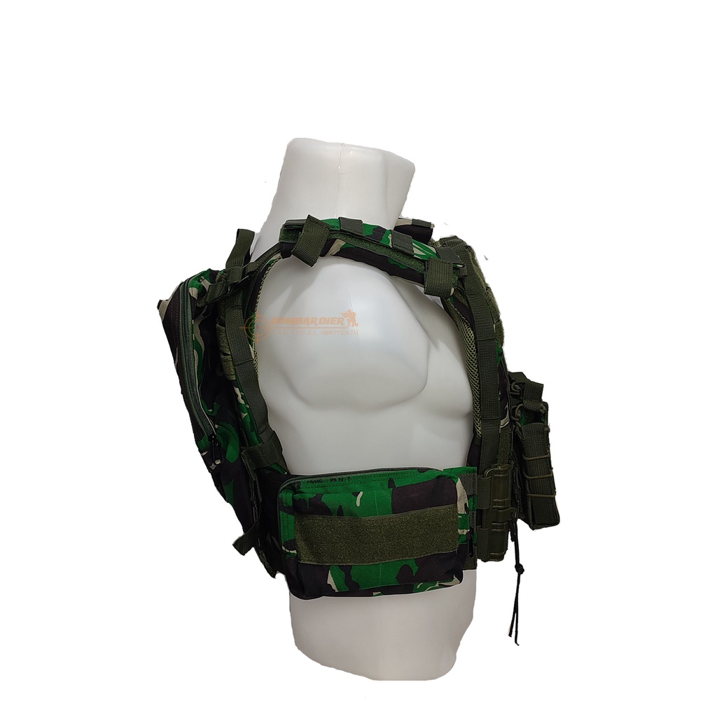 Rompi Body Vest Tactical | Body Vest Tactical | Body Vest Polisi | Rompi Pelindung Dada loreng BMPC