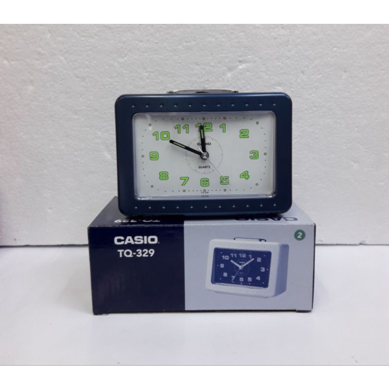CASIO BELL ALARM TQ 329 JAM MEJA ANALOG CLOCK