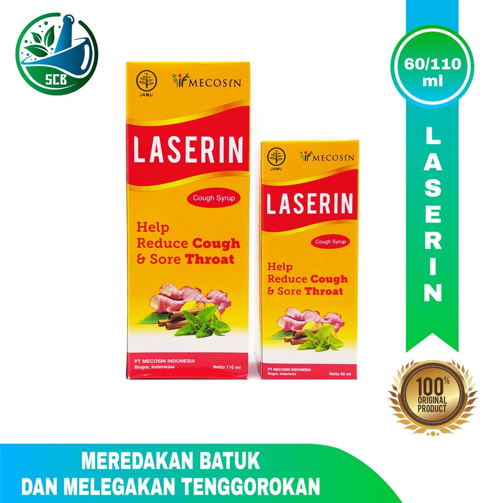 Laserin Syrup / Sirup Laserin Varian ( 60ml / 110ml )