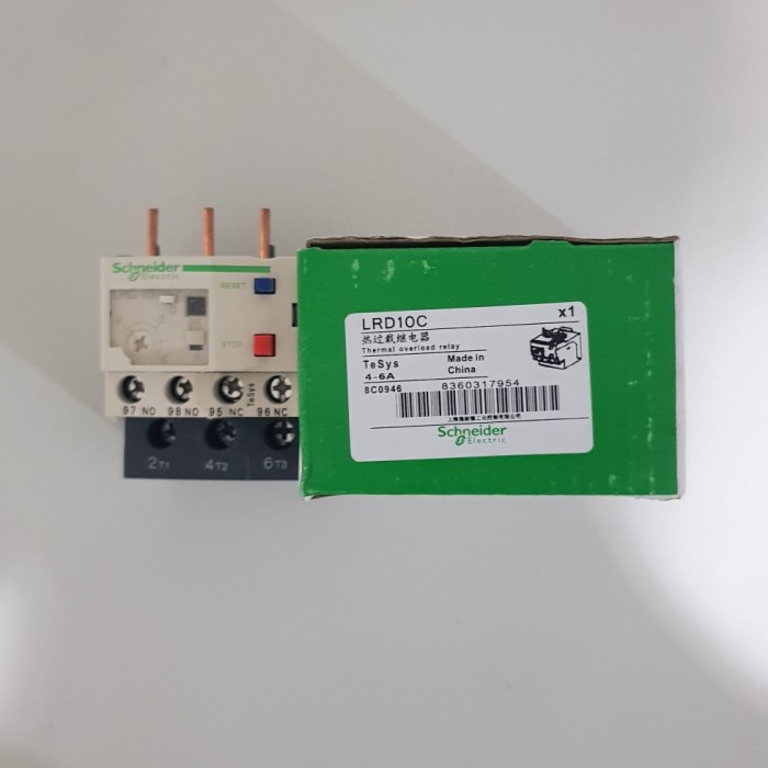 LRD 10 SCHNEIDER LRD10 LRD-10 THERMAL OVERLOAD RELAY
