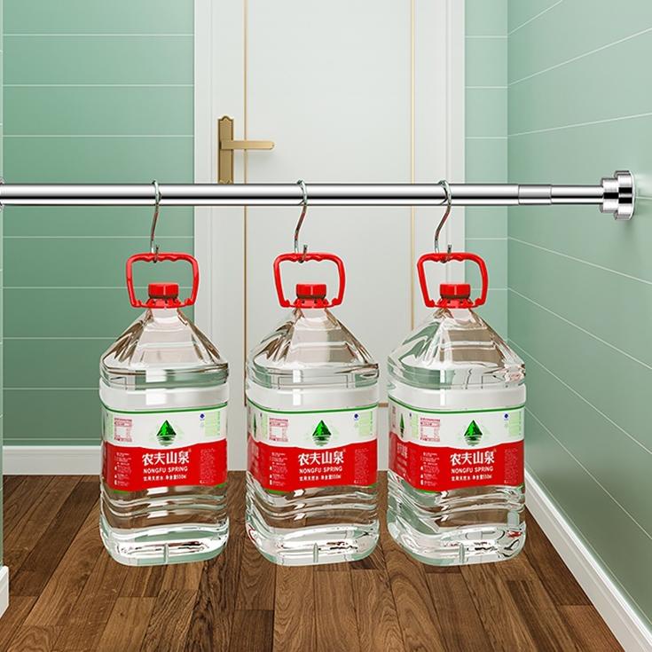 ALOBON Tiang Gantungan Baju Handuk Tanpa Paku/ Gantung Dinding/ Tembok/ Tiang Horden/ Jemuran Serbag